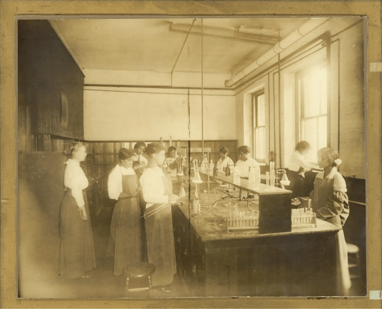 Students in Chemistry Class, 1931