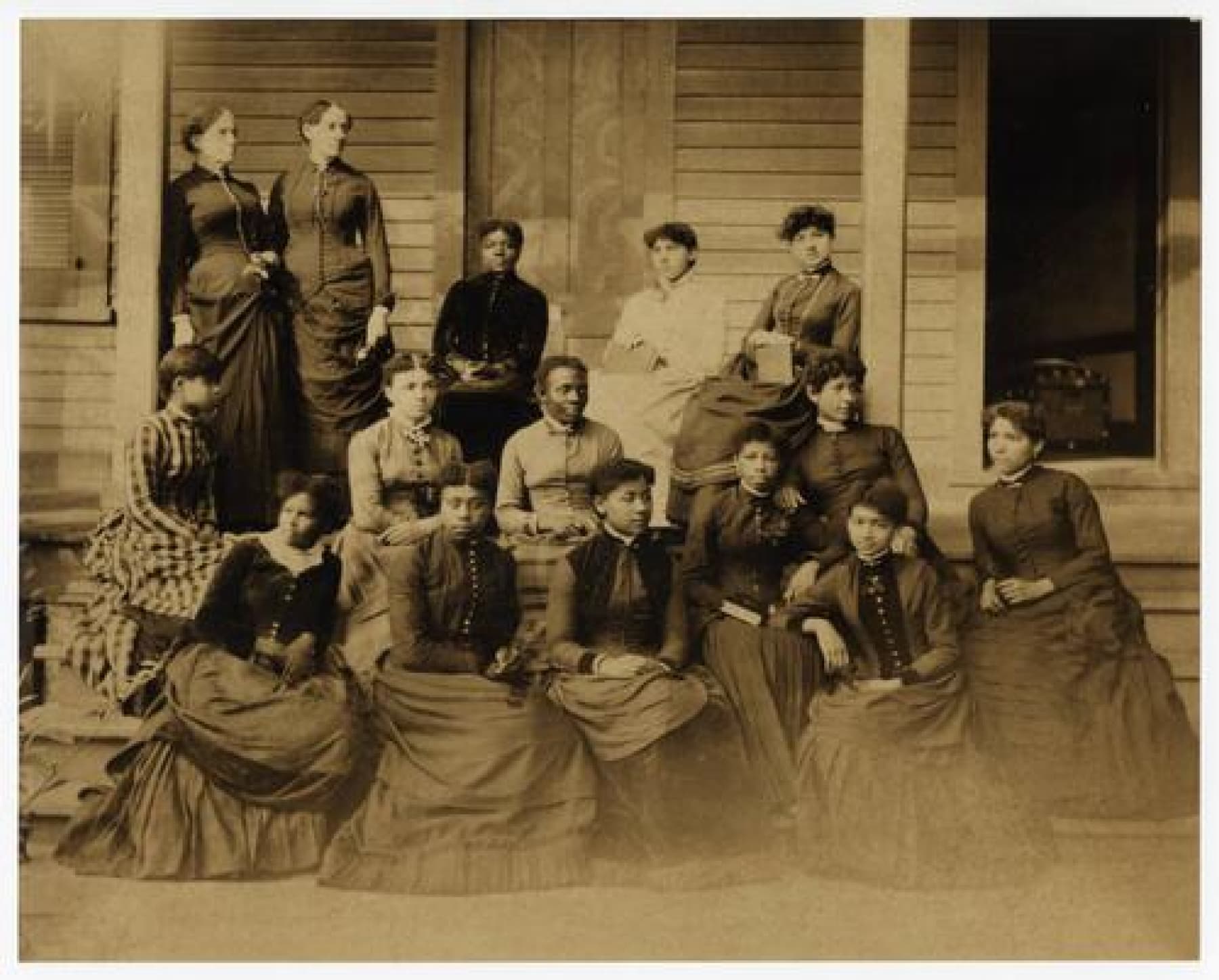 Historical photo of Spelman students