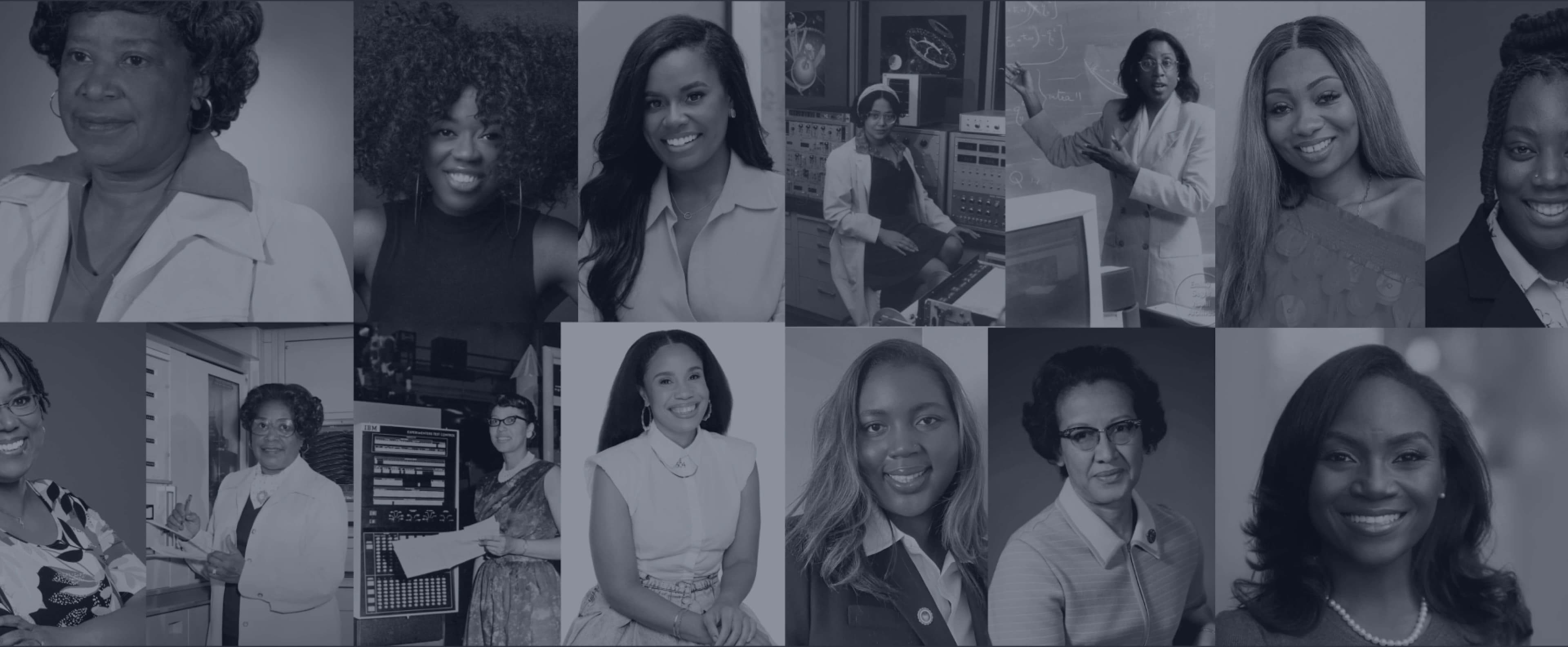 Mosaic image of women whose interviews are featured in this Stories section